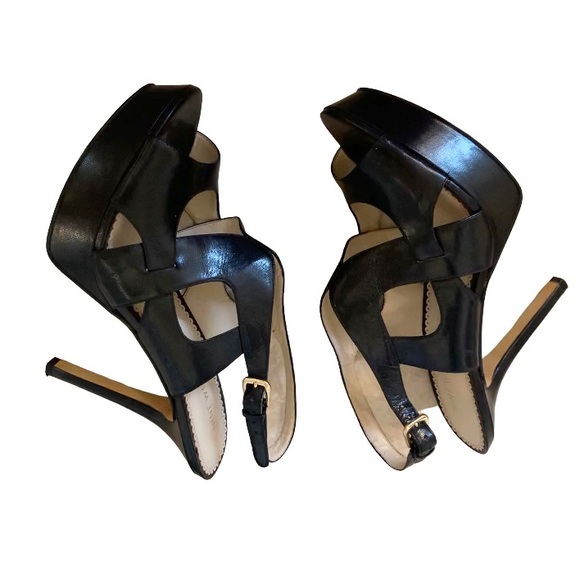 NINE WEST FONTINA platform stiletto heels women’s size 9 - Picture 7 of 17